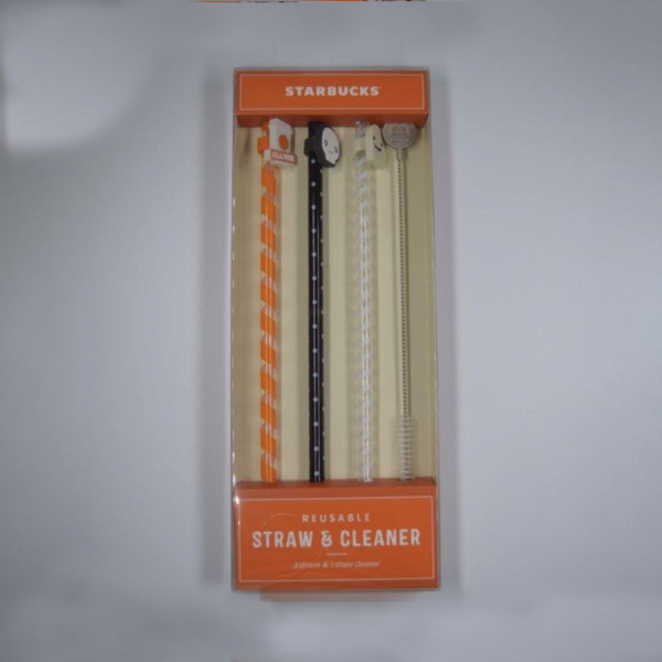 Halloween Straw Set with Cleaner