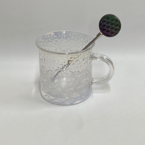 Iridescent Scales Glass Mug