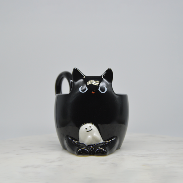 Black Cat Halloween Mug