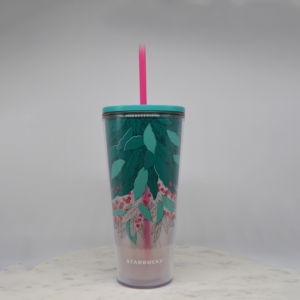 Holly Berry Plastic Tumbler