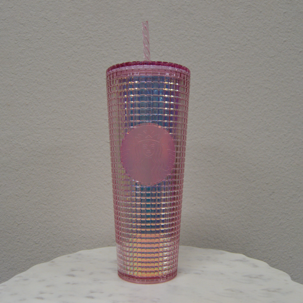 Mexico Rose Gold Grid Tumbler