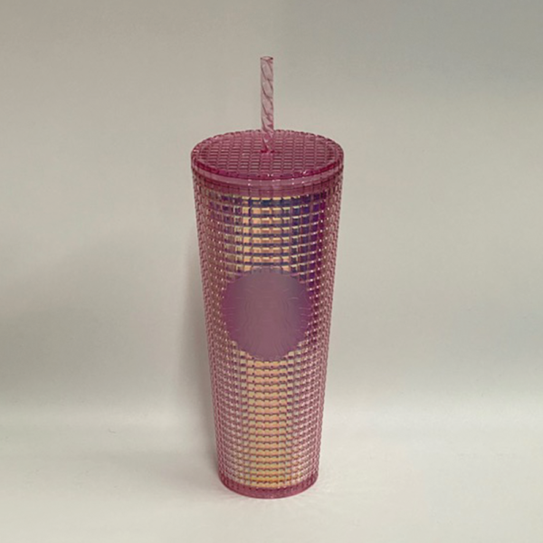 Mexico Rose Gold Grid Tumbler