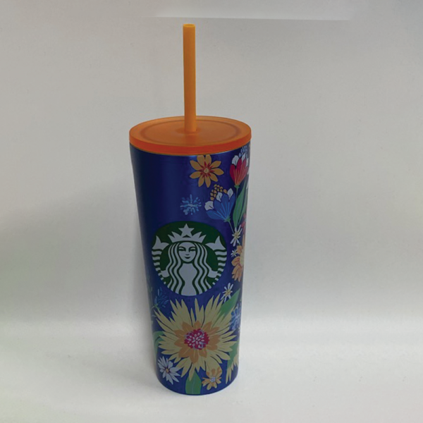 EU Spring Floral Stainless Tumbler